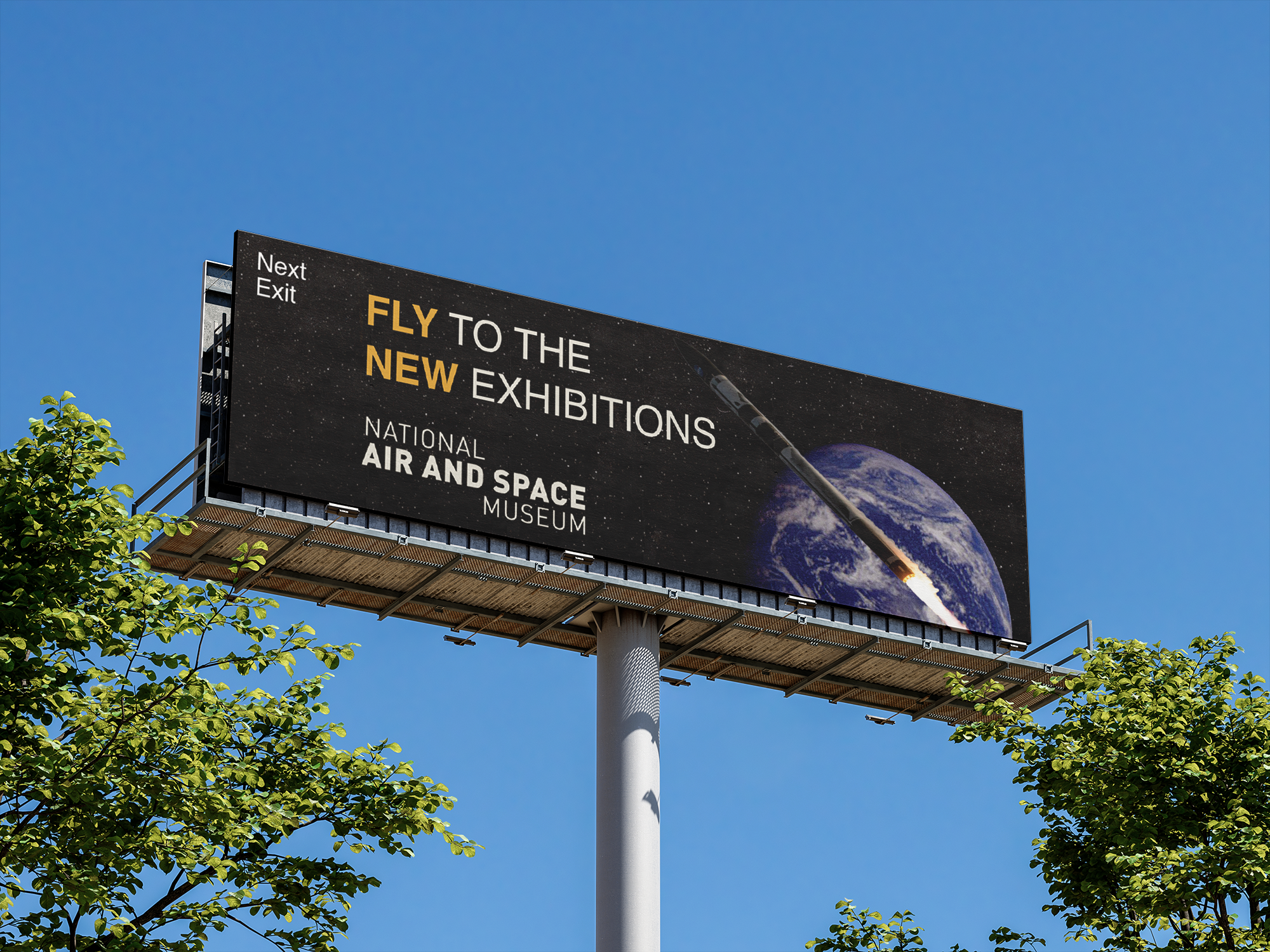 Exhibition Invite billboard mockup